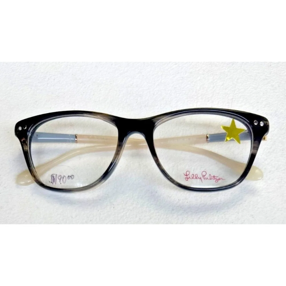 Lilly Pulitzer Womens Cat Eye Eyeglasses Ellis Tortoise Full Rim Frames 50mm NEW